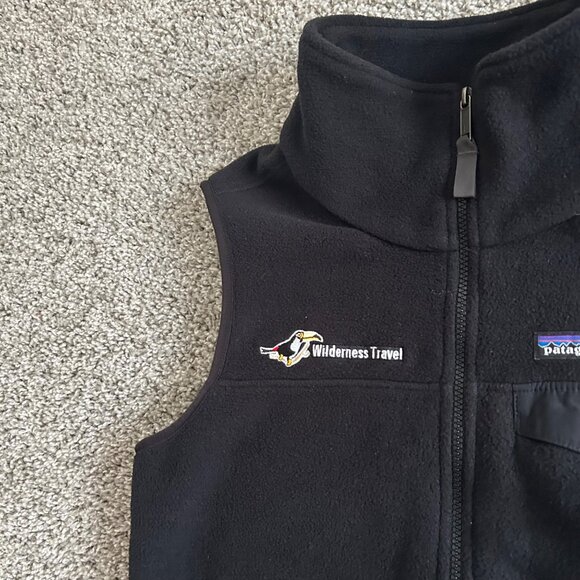 Patagonia Synchilla Mens Sz Medium Fleece Vest Black M Zip Up/Pockets - Picture 3 of 8
